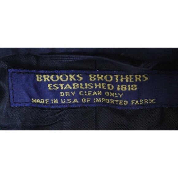 Brooks Brothers Mens Blazer Sport Coat Jacket 3 Button Vintage USA Blue Sz 40 L - Picture 2 of 14